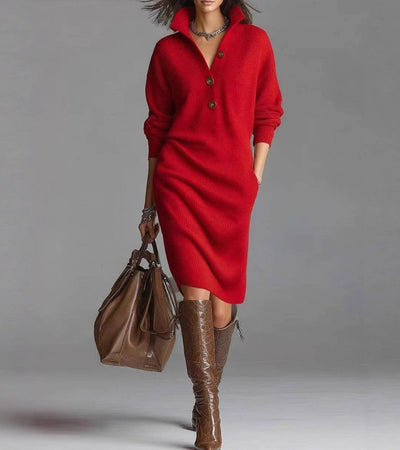 Lantorya | Warm Knit Dress