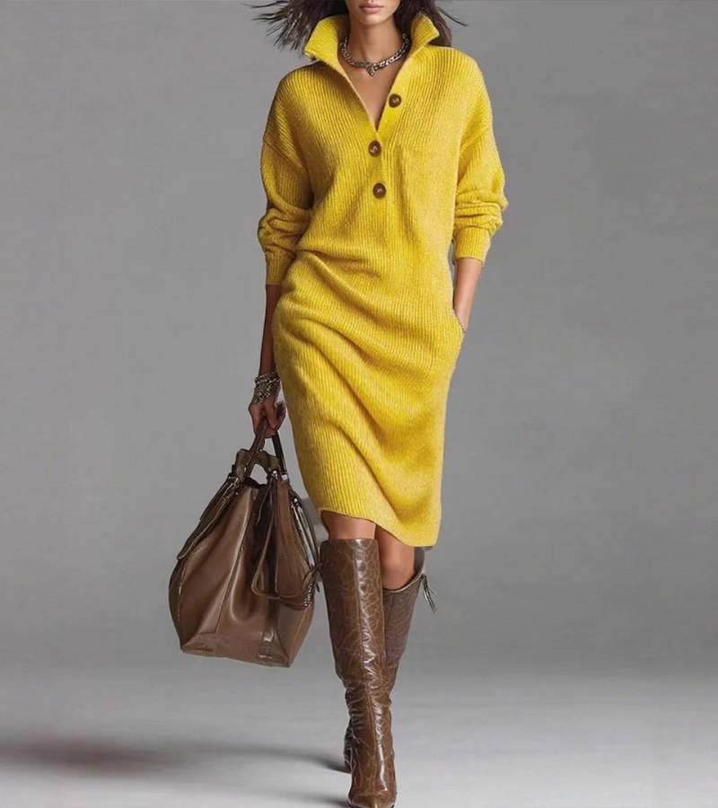 Lantorya | Warm Knit Dress